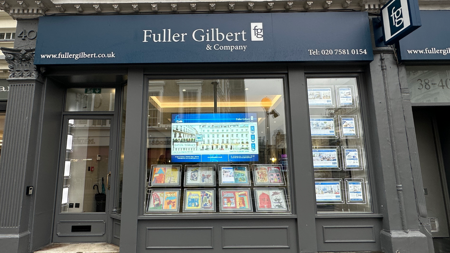 Fuller Gilbert Window Card display by the pupils of The Willcocks Nursery